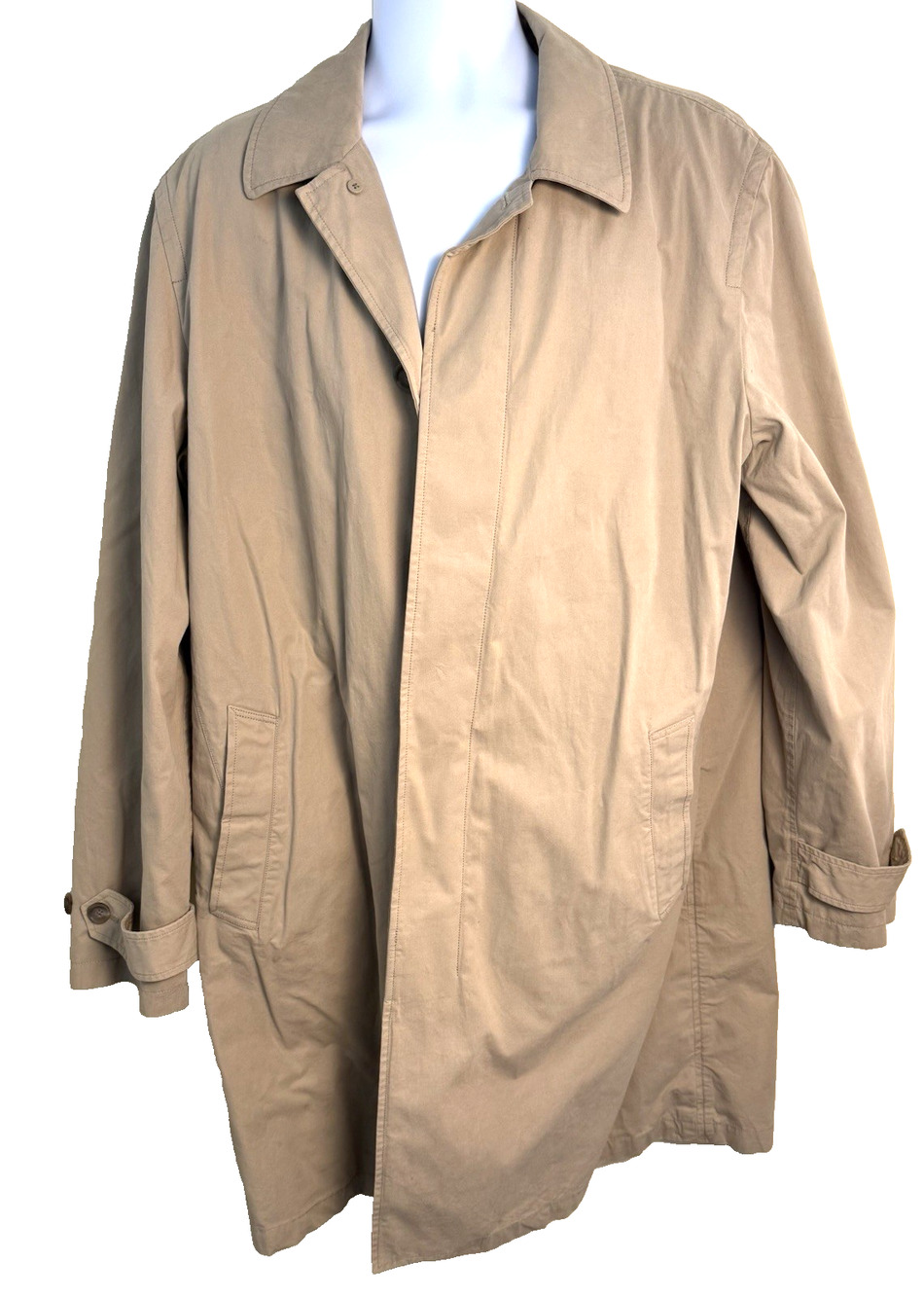 J Crew Sutherland Trench Coat XL Khaki Preppy Ivy League Gorpcore Dark Academia